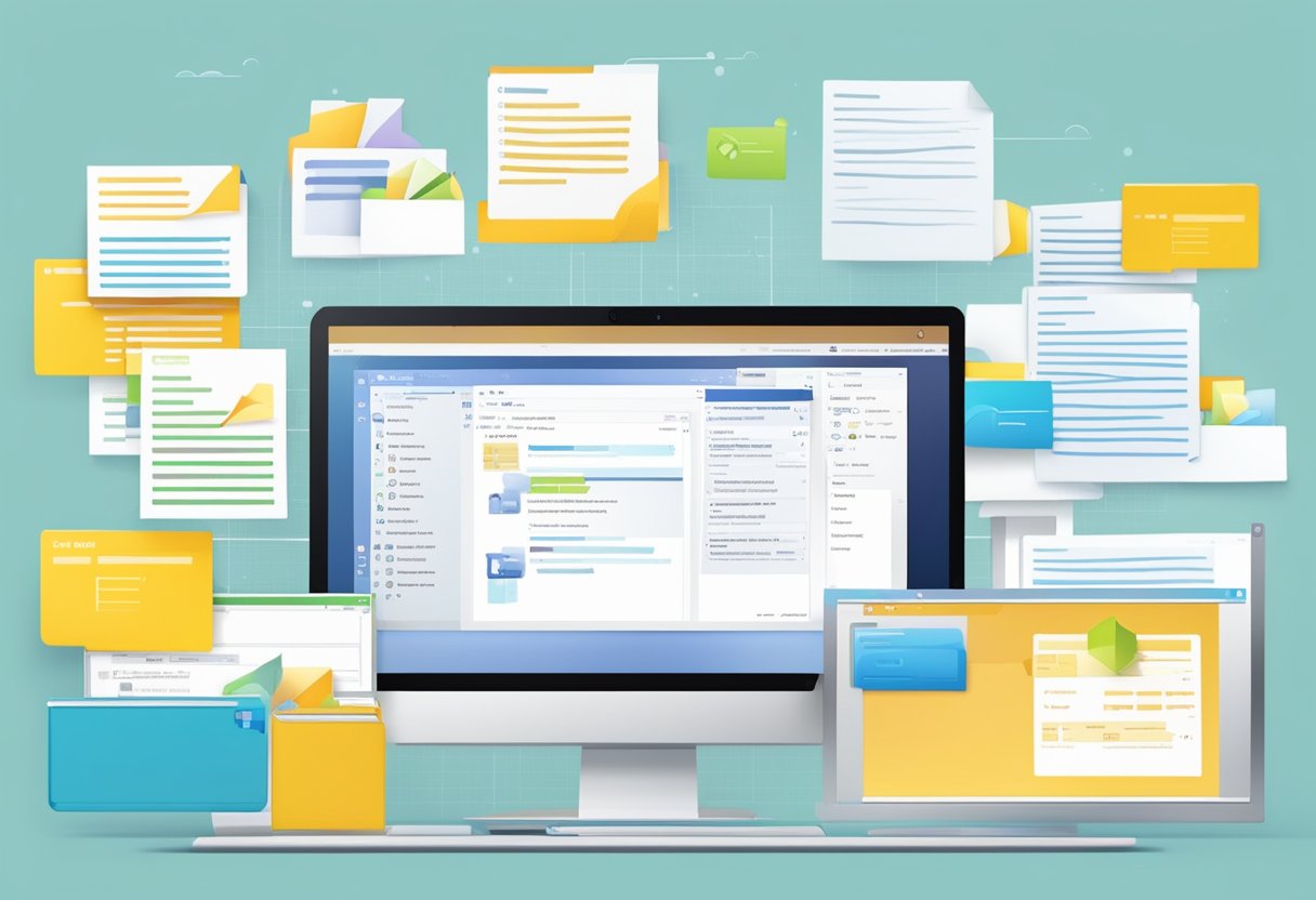 A computer screen displaying a seamless integration of PST files into a daily workflow, with a clear and simple process for opening PST files without Outlook