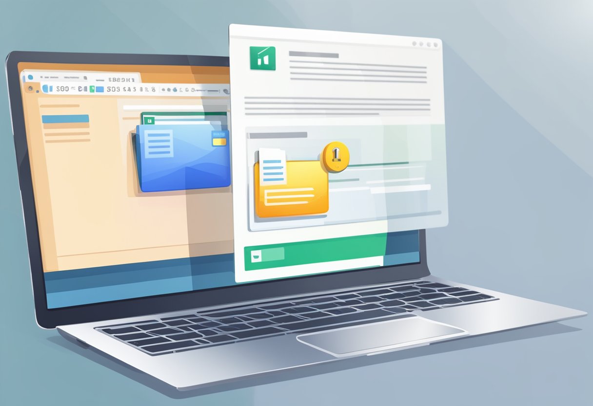 A computer screen showing an open Outlook email interface with a lock icon and a "send encrypted" option highlighted