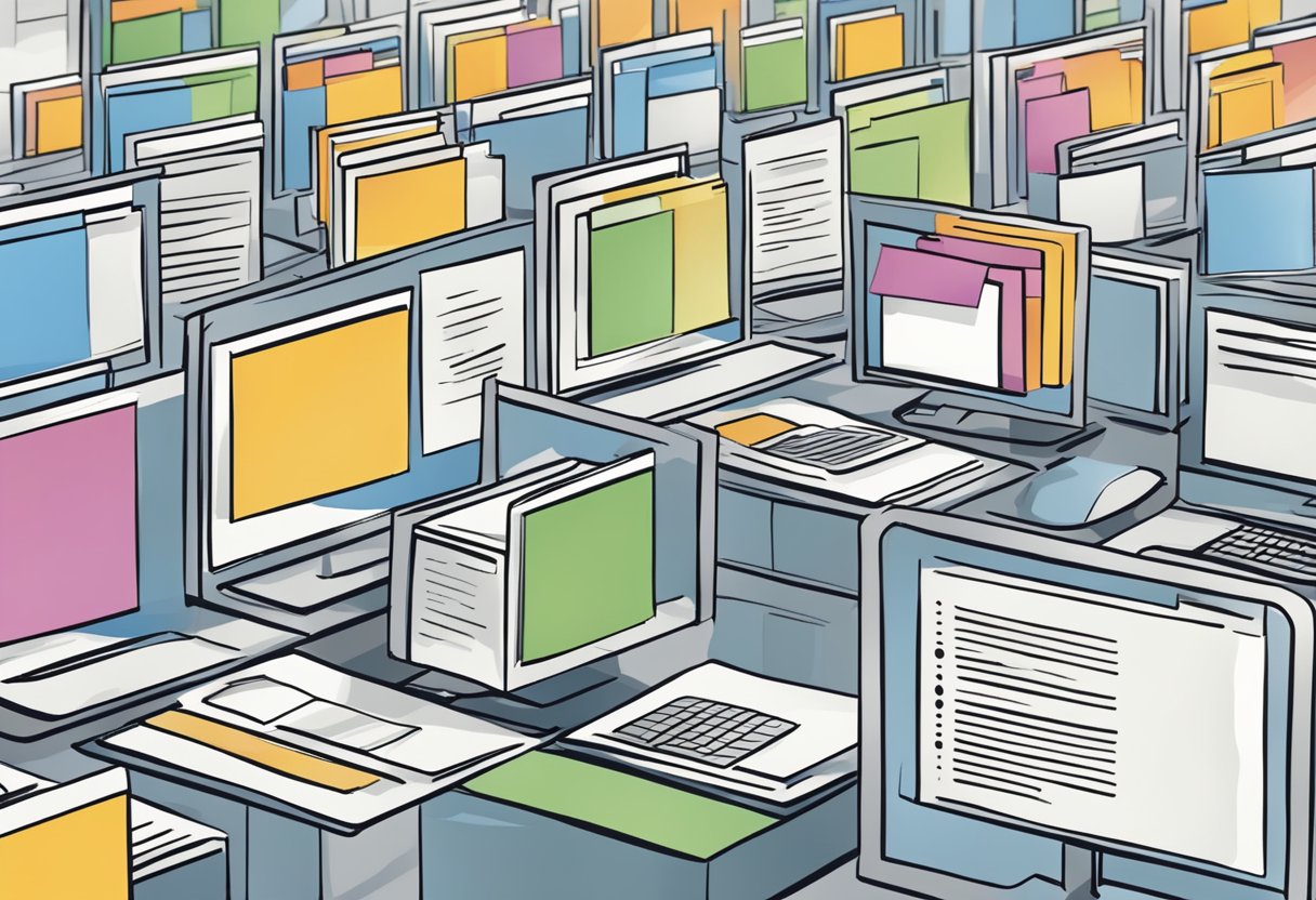 A computer screen displaying multiple PST files being accessed and read without the use of Outlook