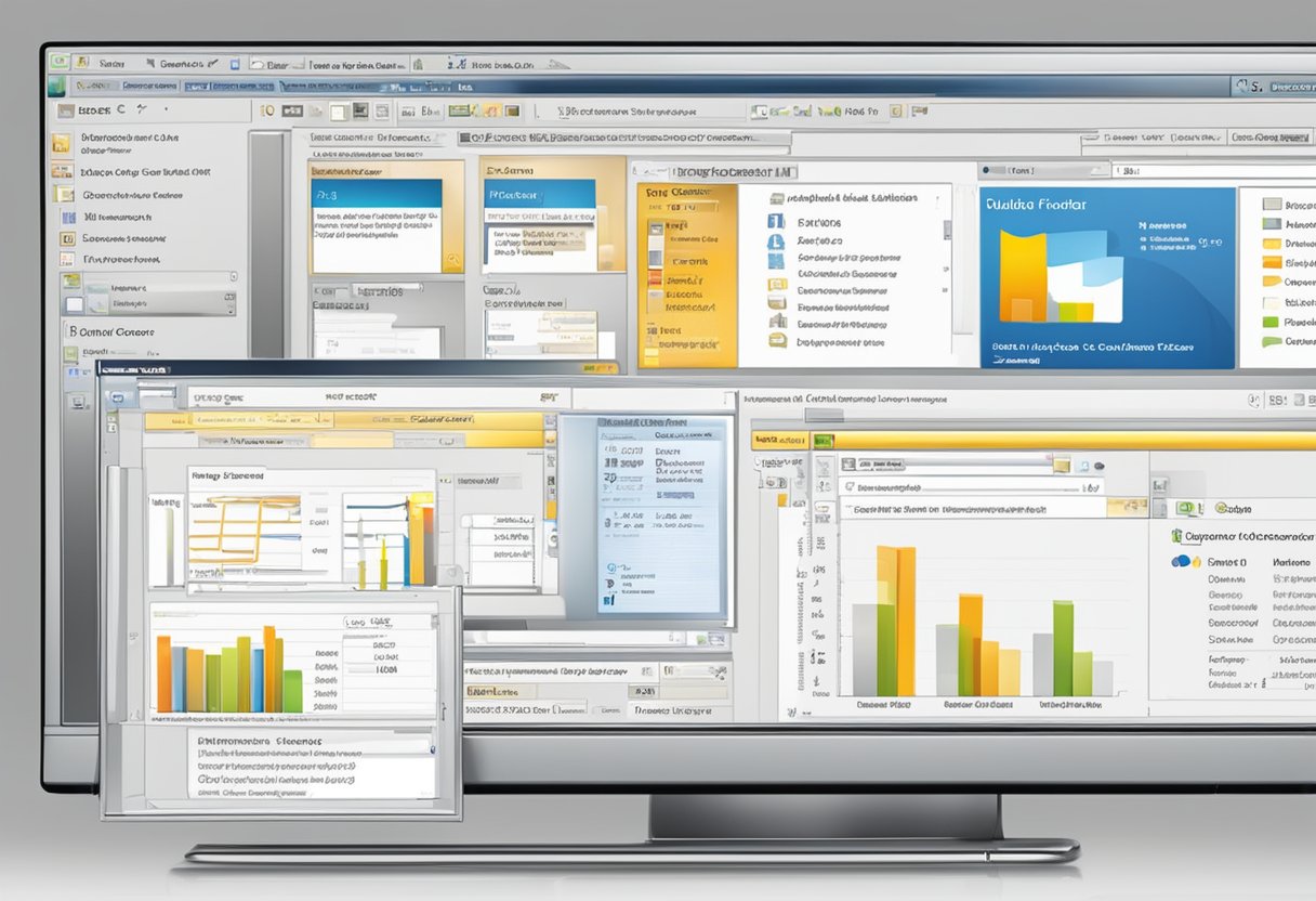 A computer screen displaying the Outlook 2010 interface, with the "Public Folders" option highlighted and ready to be opened