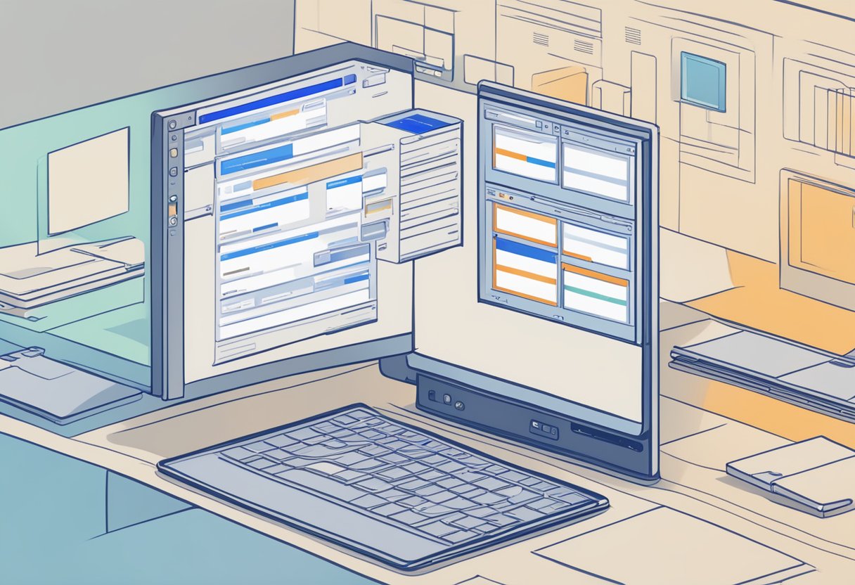 A computer screen displaying different operating system interfaces with options to change default browser for Outlook links