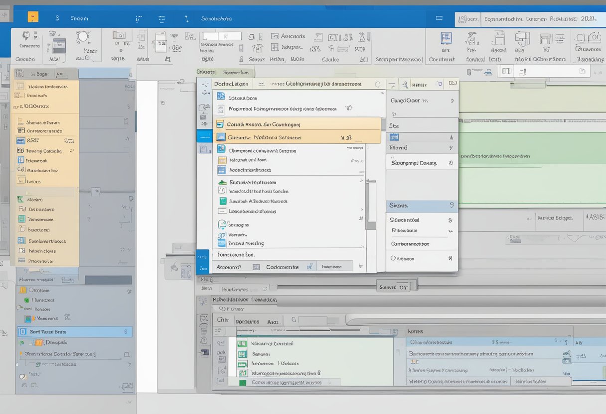 Outlook interface with window closing when minimized