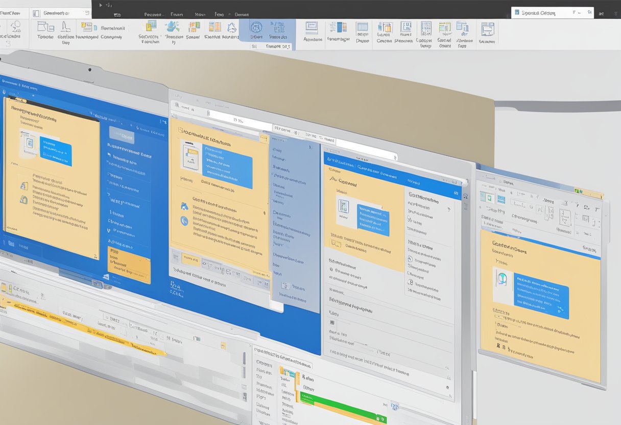 A computer screen with Outlook open, showing the settings menu with the option to disable focus time highlighted
