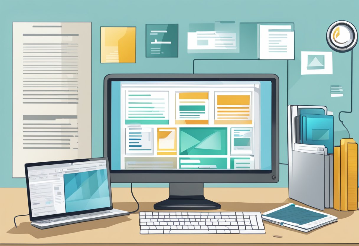 A computer screen with an open Outlook window showing the process of recovering deleted items, with a focus on finding deleted drafts