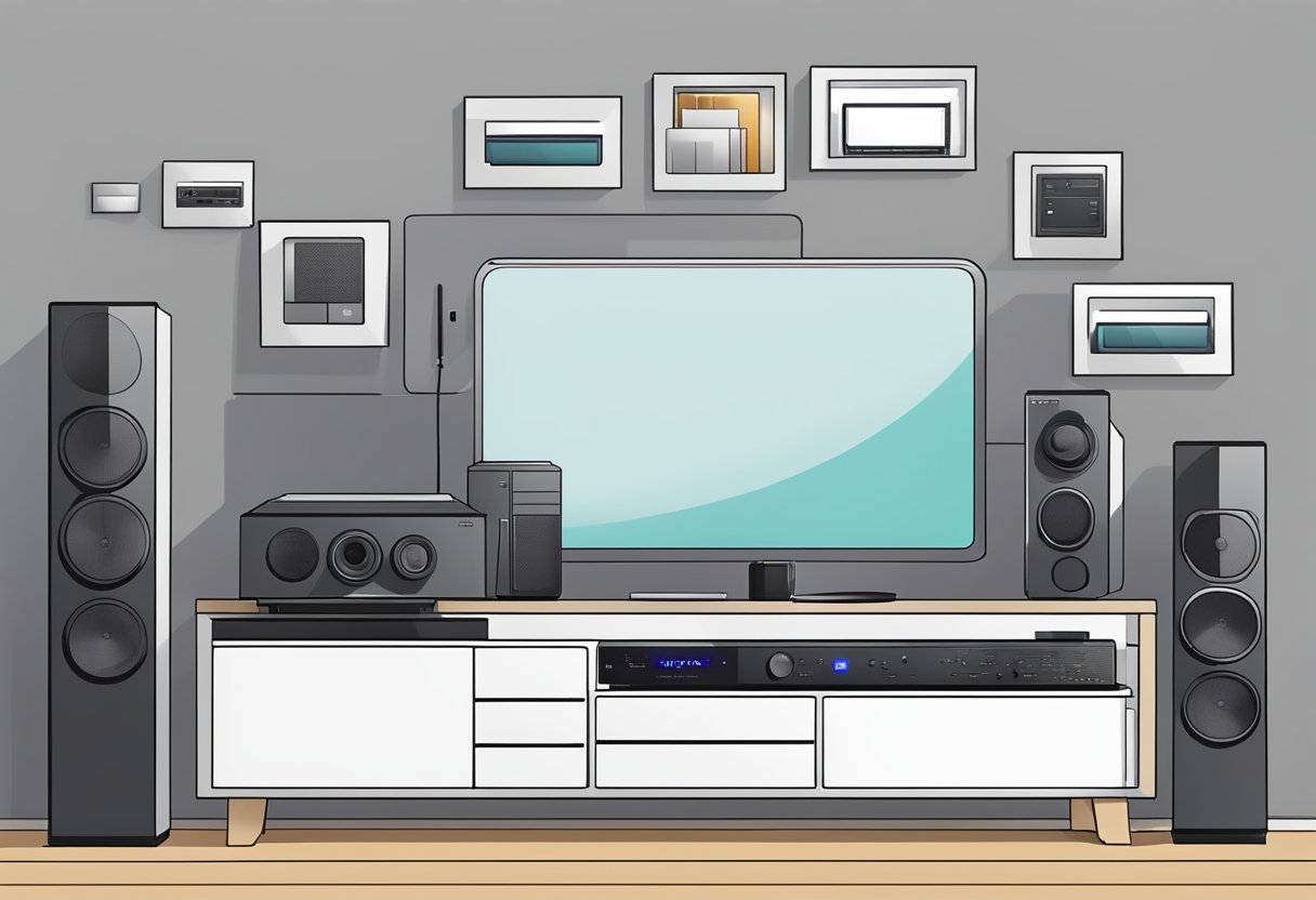 Can a NAS Improve my home theater? A NAS sits next to a home theater system, streaming movies and music to multiple devices, while providing ample storage for media files