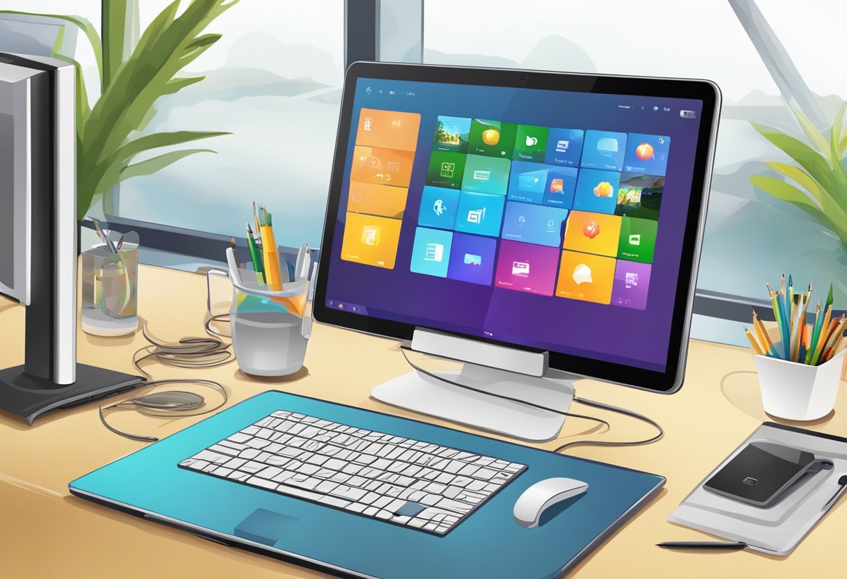 Using Digital Tools to Enhance Art Projects for All Ages: A Guide to Creative Expansion digital tool, art project, artist LearningMole A digital tablet connected to a computer, with a stylus resting on the tablet. A variety of digital art software displayed on the computer screen, and a graphics tablet with customizable buttons