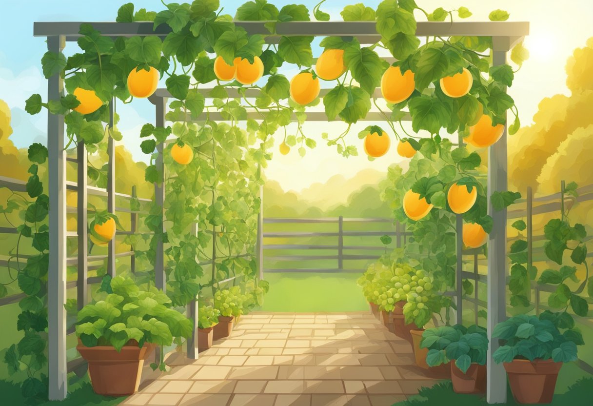 How to Grow Cantaloupe Vertically: Space-Saving Techniques for Juicy Melons