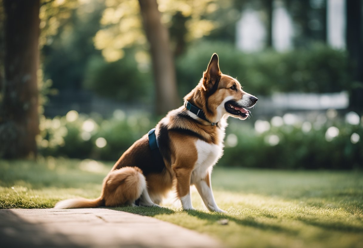 A happy dog plays with a friendly AI companion, reducing anxiety and loneliness