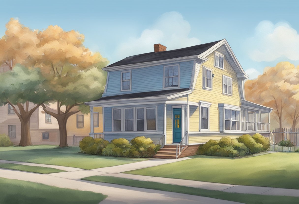 Al Roker's childhood home, with a school in the background, showing his early education and upbringing