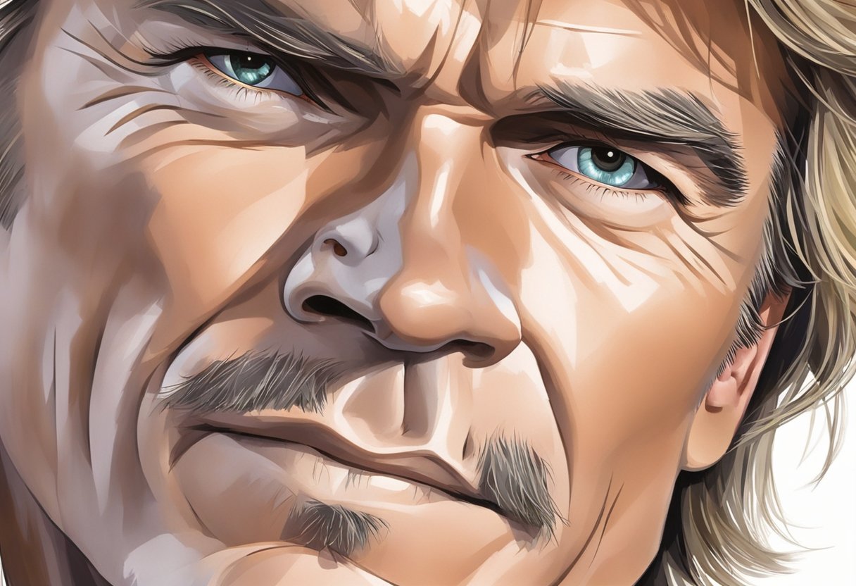 Jan Michael Vincent's eye was injured in a car accident