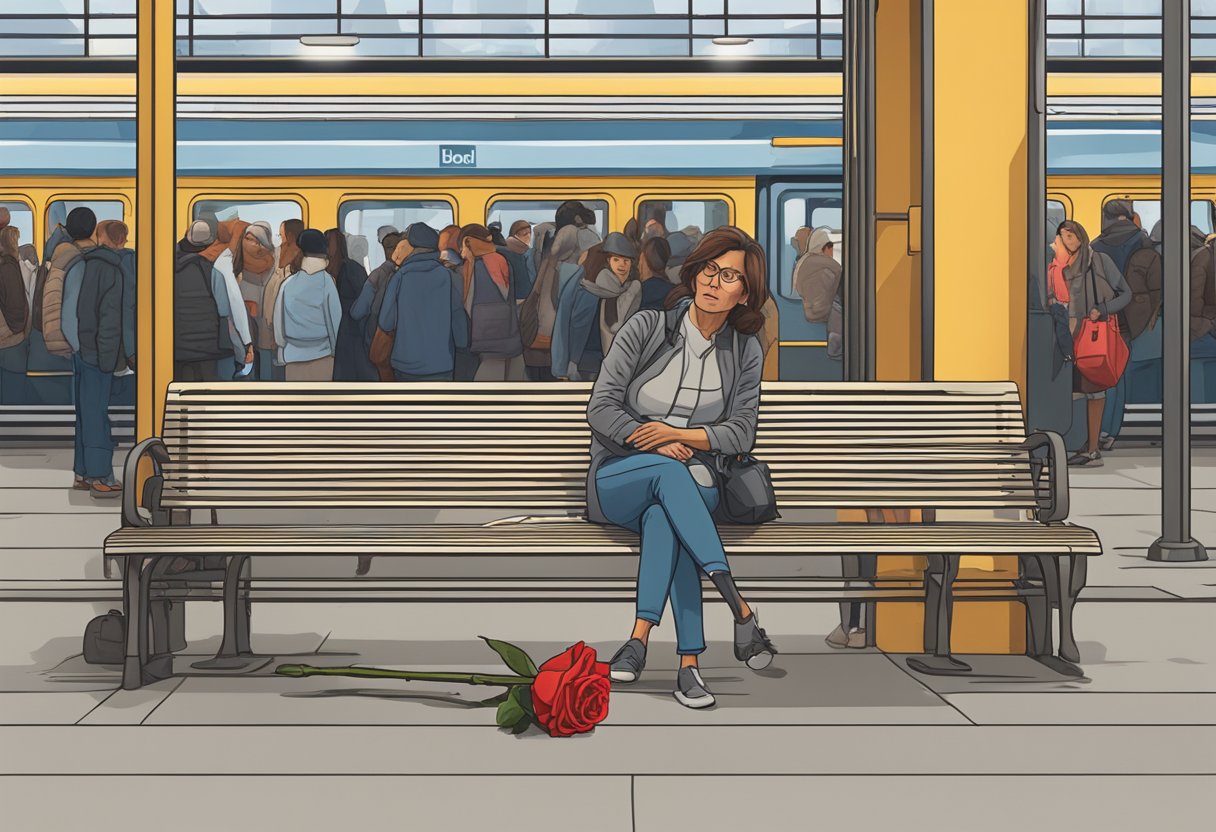 Luis Miguel's mother disappeared at a crowded train station, leaving behind a single red rose on a bench