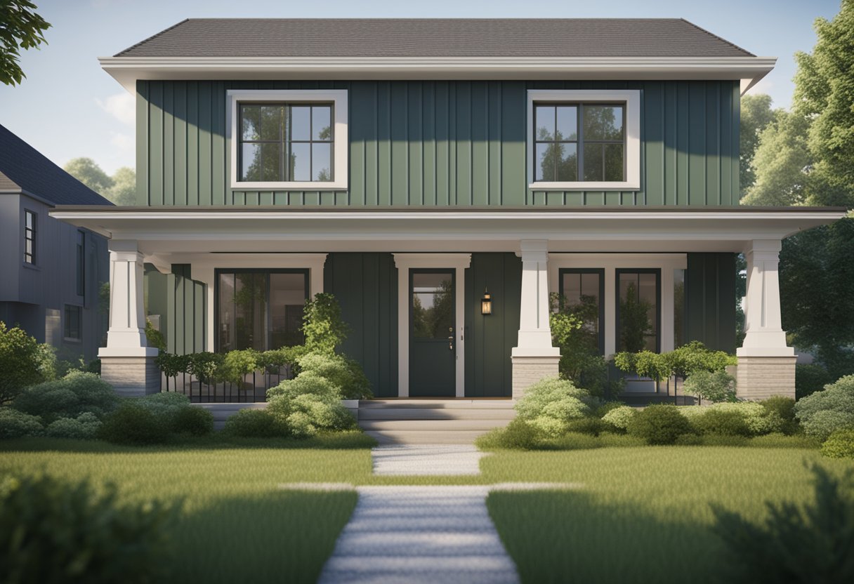 A house surrounded by a green yard with a "Property Tax Relief Program" sign displayed prominently in the front yard