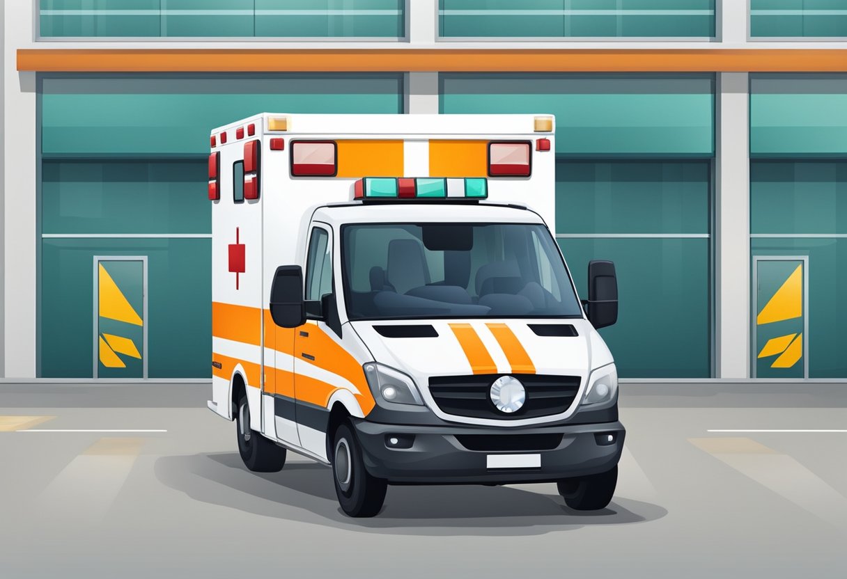 An ambulance equipped with medical equipment and supplies for emergency care