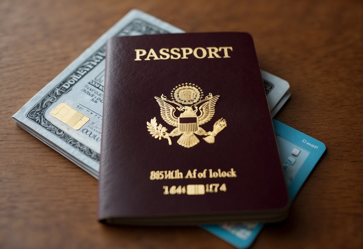 A passport book is a small booklet with blank pages, while a passport card is a credit card-sized ID with a chip