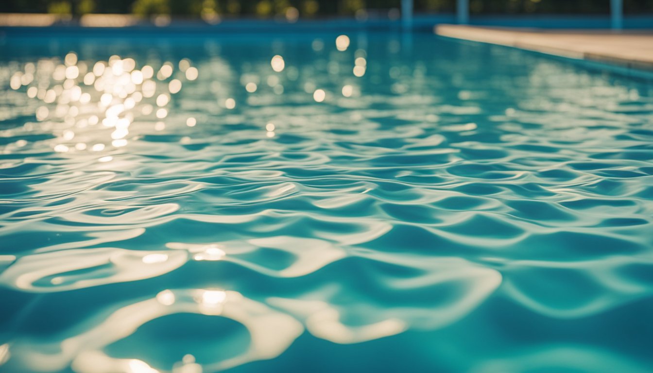 A pool cover being securely fastened according to safety regulations