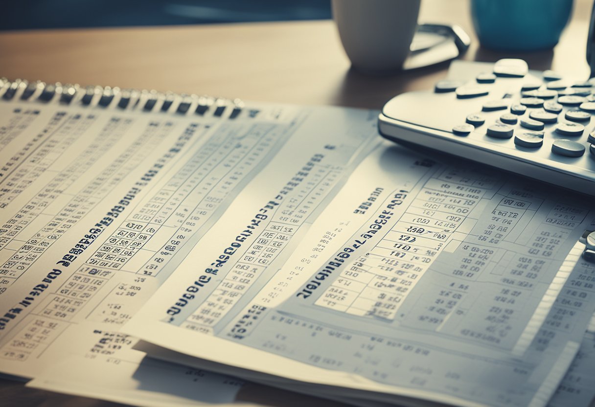 A table with a loan schedule, showing decreasing balances and increasing principal payments over time