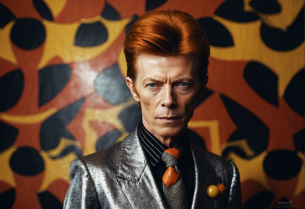 David Bowie's innovative fashion and style, a mix of bold patterns and futuristic elements, revolutionized music and fashion