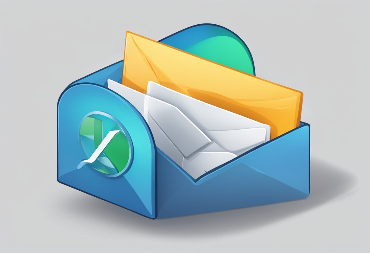 An email icon being moved from the archive folder back into the inbox in Outlook