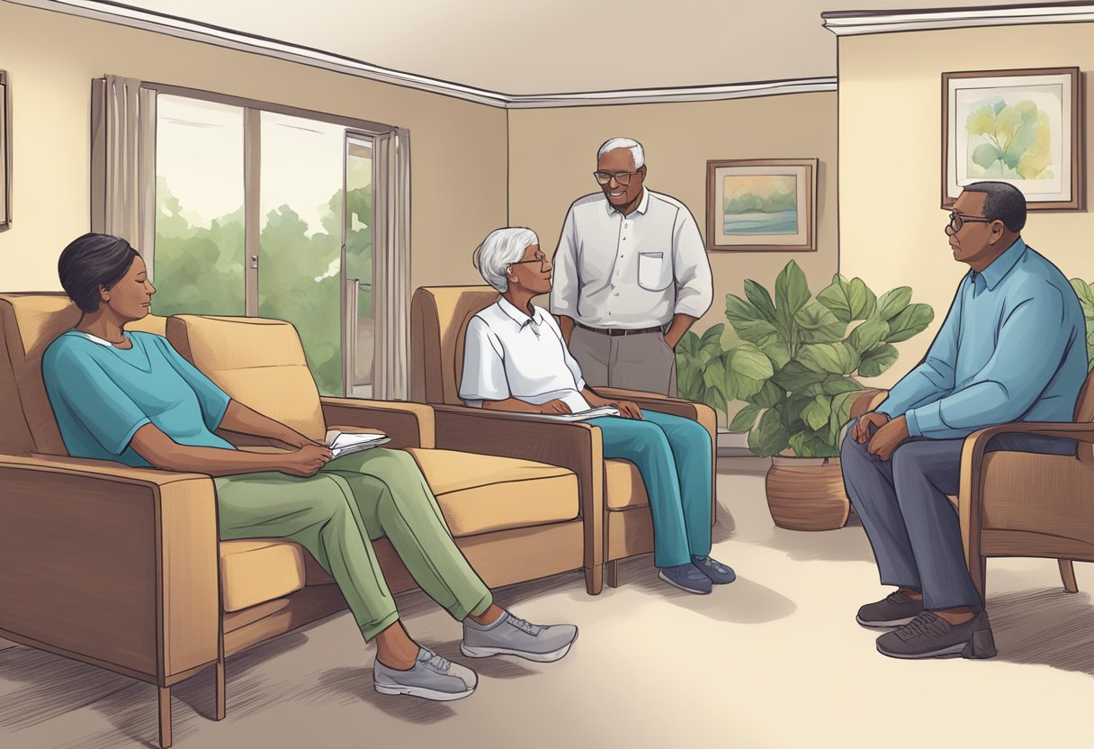 A hospice patient's family receives financial guidance from a counselor in Cleveland, Ohio. The counselor assists with hospice financial assistance