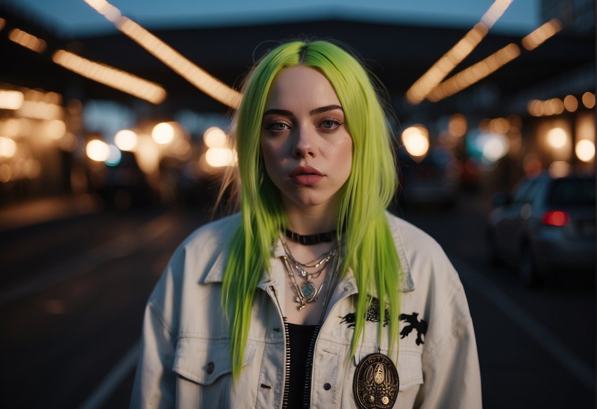 Billie Eilish's notable collaborations in a left-handed setting