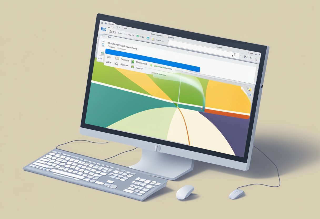 A computer screen displaying the option to switch back to classic Outlook, with a cursor hovering over the button