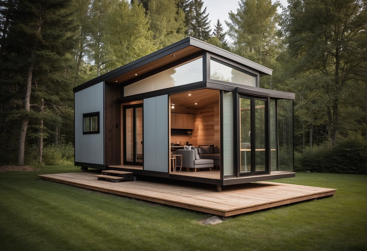 The Tesla tiny house in Canada showcases modern design and sustainable living features