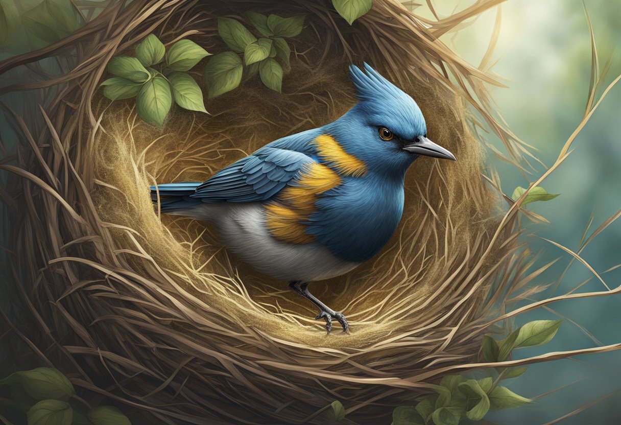 Embracing Constraints: Unleashing Creative Potential Through Limits constraints LearningMole A bird building a nest in a tight space, using limited materials creatively