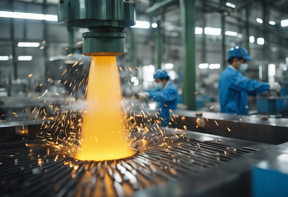 Molten plastic flows into precision molds in a Chinese factory, creating products for global distribution