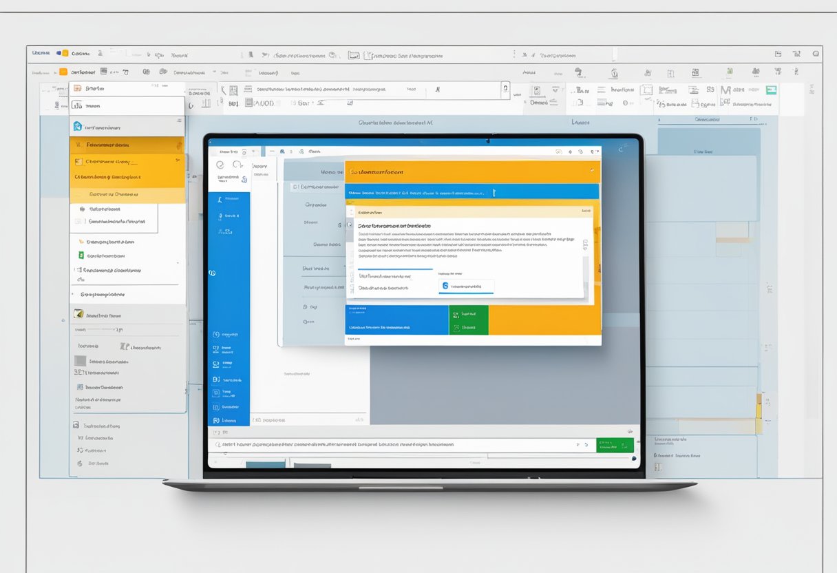 A computer screen displaying the Outlook interface with a highlighted section for checking the quarantine mailbox in Microsoft 365