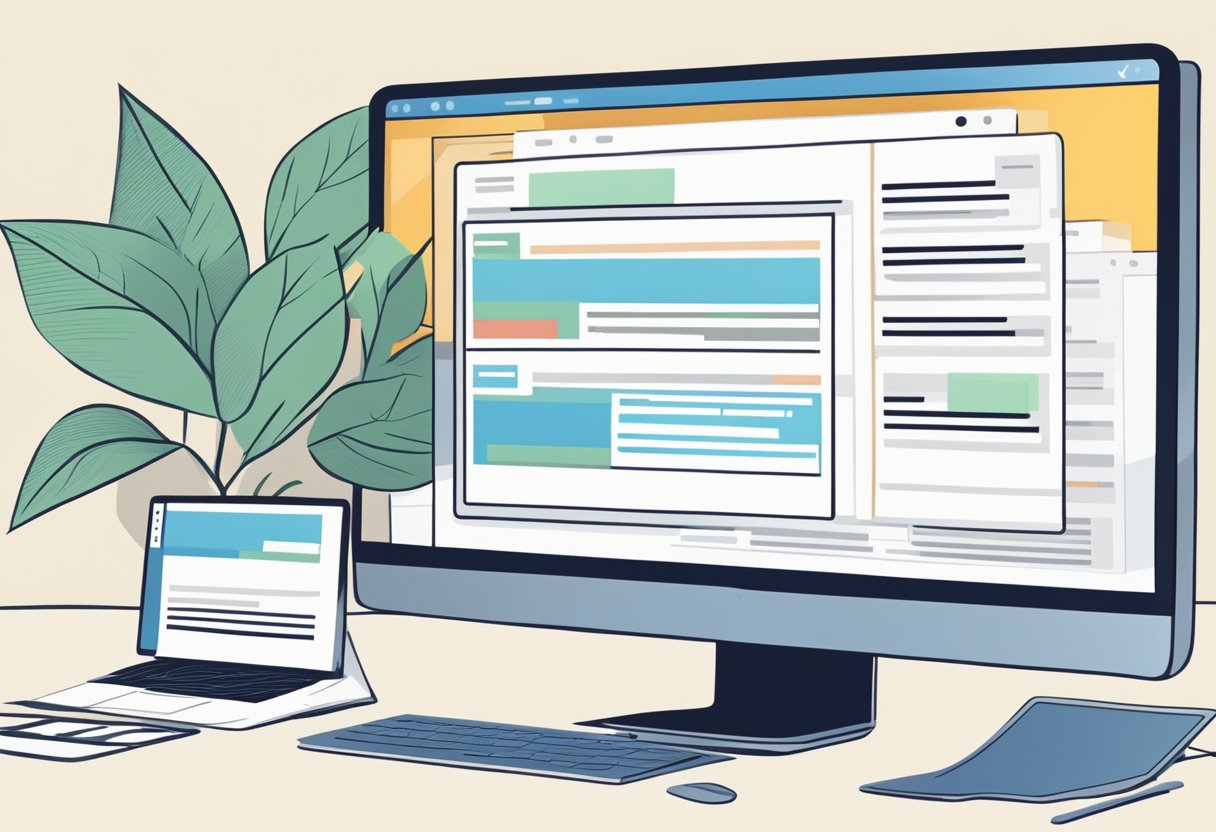 A computer screen with an open Outlook inbox, with a highlighted email marked as urgent