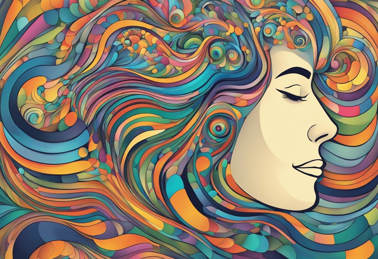 Creative Visualisation: Enhancing Problem-Solving with Powerful Mental Imagery visualisation LearningMole A person's mind visualizes emotions as colorful shapes and patterns, swirling and intertwining to represent the complex nature of feelings