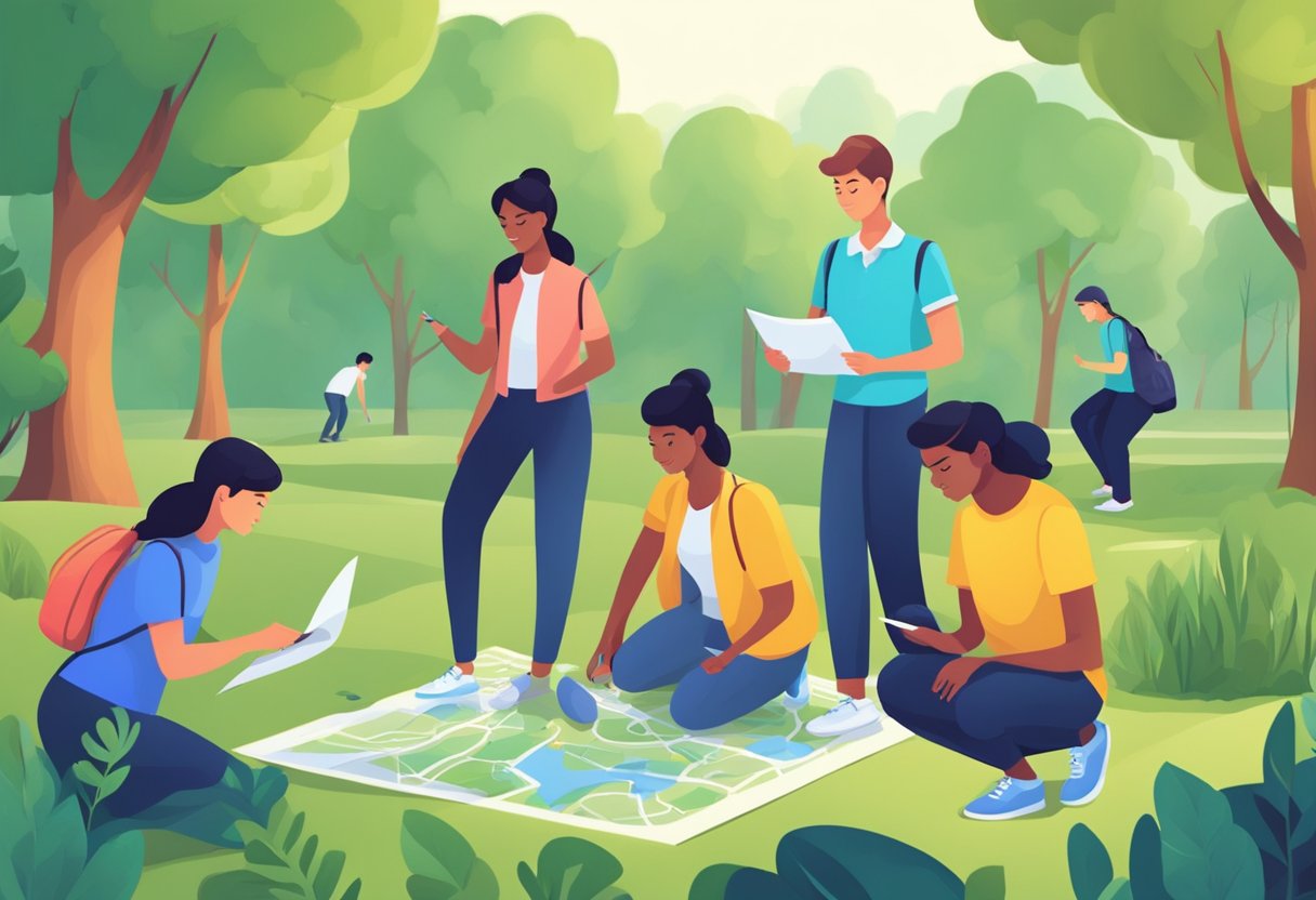 The Problem-Solving Scavenger Hunt: Uncovering Innovative Solutions Through Adventure Problem-solving,scavenger hunt LearningMole Participants search for solutions in a park, using maps and clues. They collaborate and problem-solve, finding unexpected answers in nature