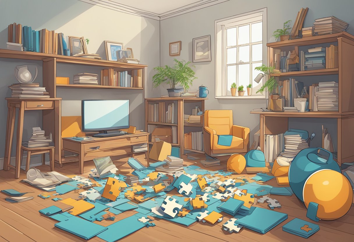 The Problem-Solving Scavenger Hunt: Uncovering Innovative Solutions Through Adventure Problem-solving,scavenger hunt LearningMole A group of objects scattered across a room, with clues and puzzles hidden in unexpected places, waiting to be discovered and solved