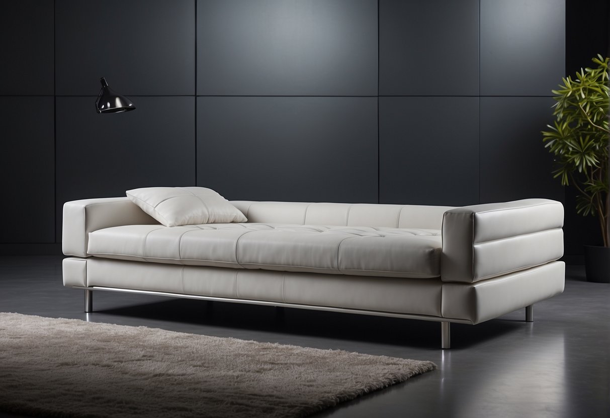 A modern sofa bed with sleek design and multiple functions, providing both style and comfort