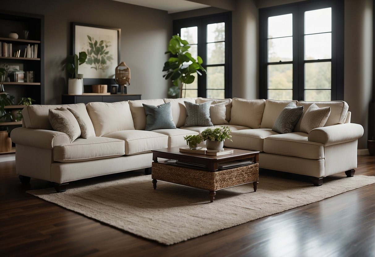 A living room with a variety of classic, modern, and contemporary sofas arranged in an aesthetically pleasing manner