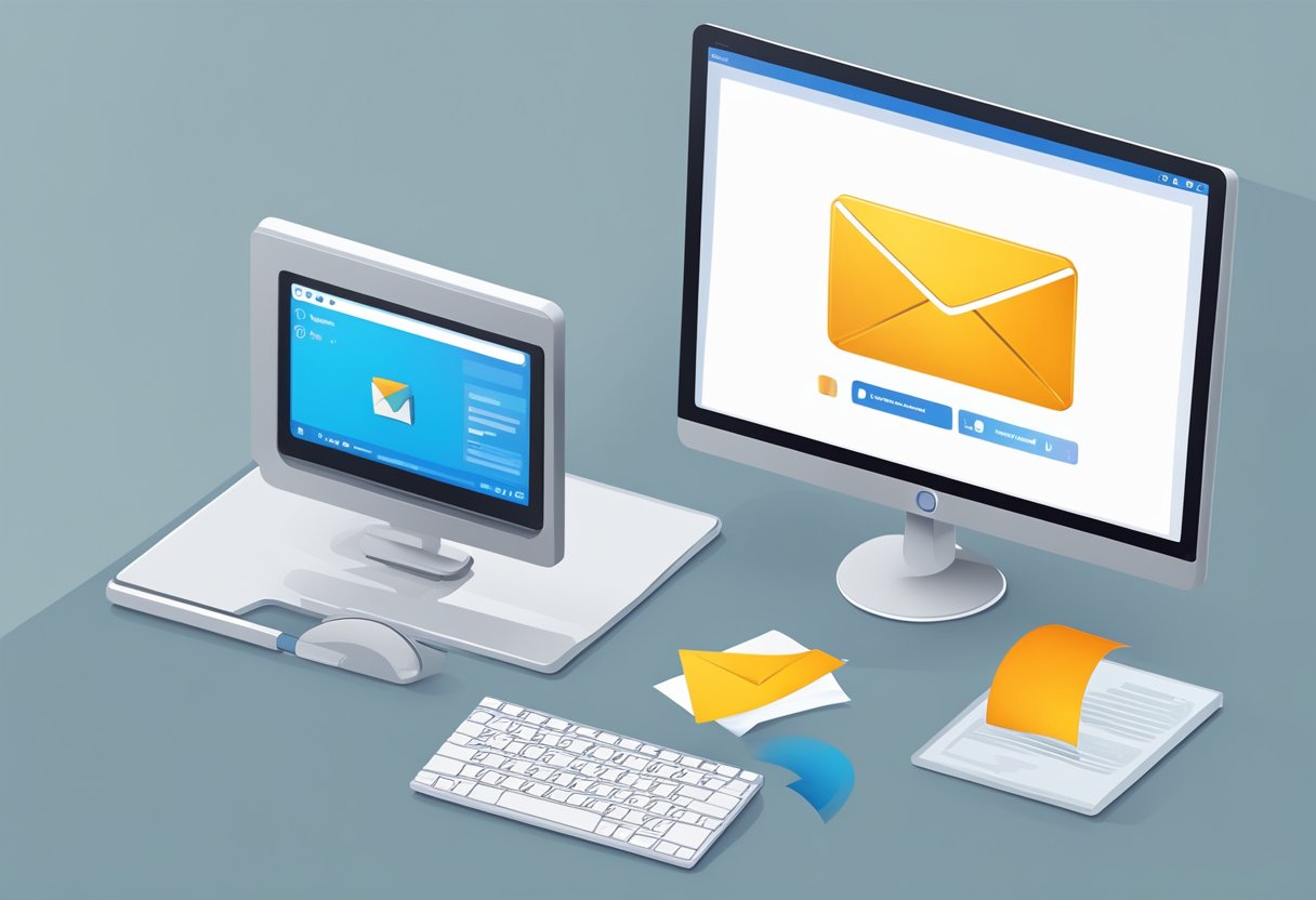 A computer screen displaying the Outlook email interface with a cursor hovering over the reaction button, ready to remove a previously added reaction