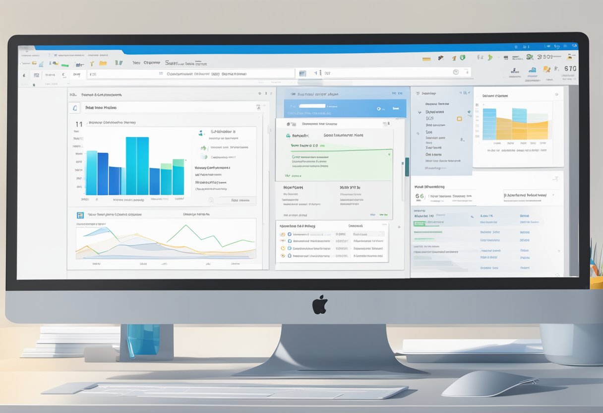 A computer screen with the Outlook interface open, showing the search bar and hidden email results