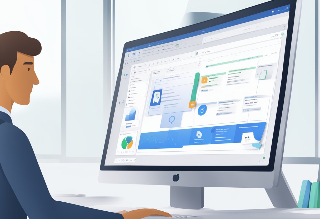 A computer screen displaying the process of adding a Teams meeting to the Outlook ribbon, with clear instructions and icons for easy navigation