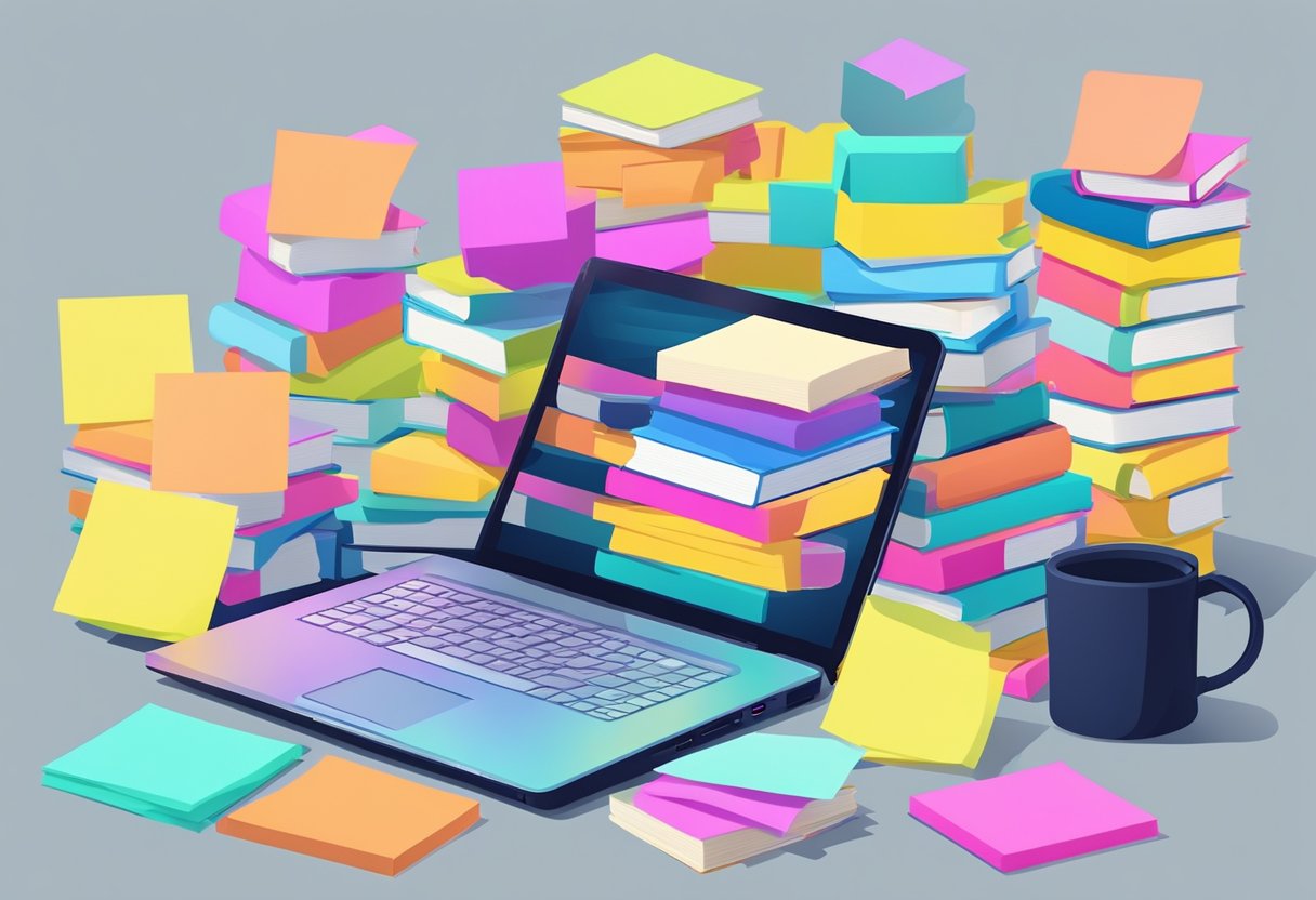The Importance of Modeling Lifelong Learning Attitudes in Nurturing Continuous Growth Lifelong Learning LearningMole A stack of books and a laptop on a desk, surrounded by colorful sticky notes with study reminders and motivational quotes