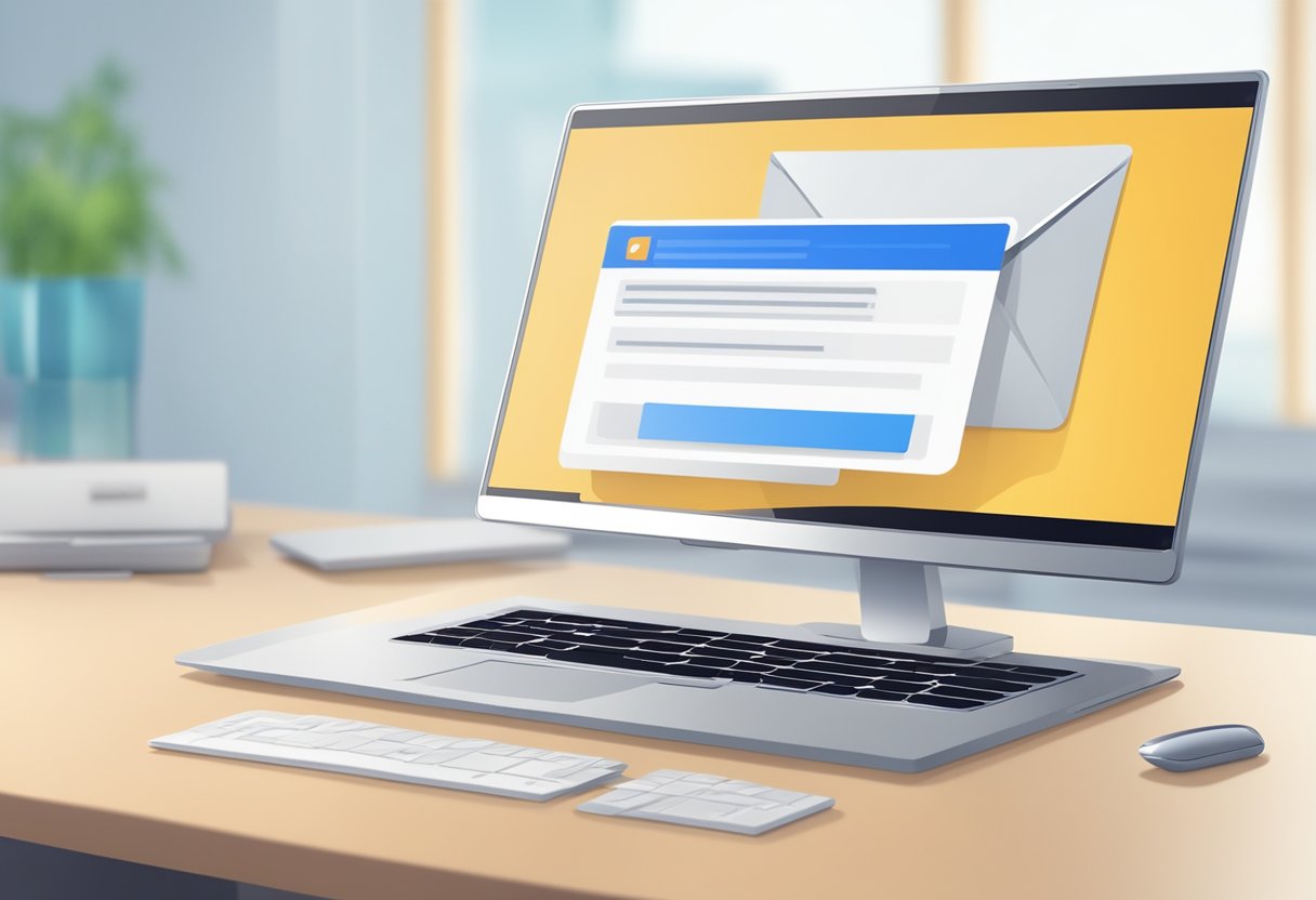 A computer screen displaying an open Outlook email with a "Save As" dialog box open, highlighting the option to save the email as an attachment
