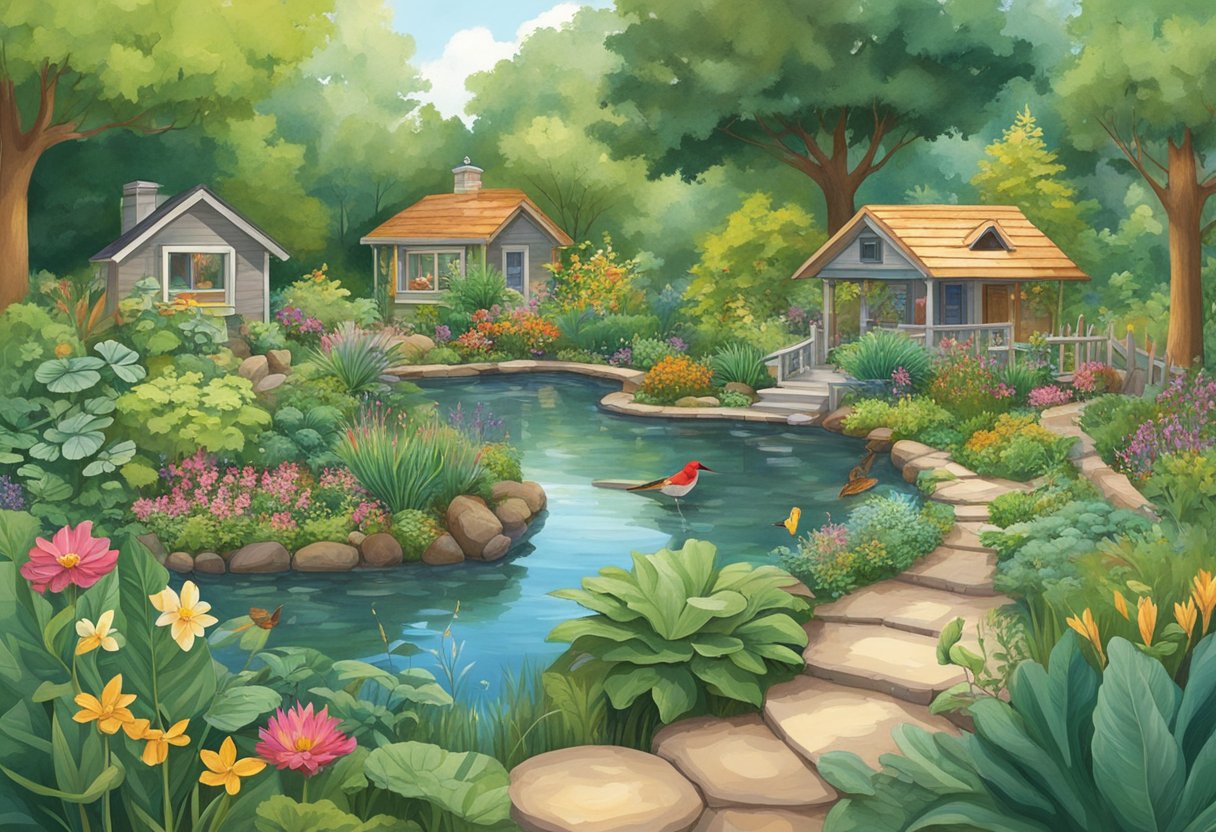 Backyard Ecology: A Guide to Unveiling the Wonders of Your Local Environment Ecology, Backyard Ecology, environment LearningMole Lush greenery, diverse plant life, and small wildlife coexisting in a backyard. Birdhouses, a small pond, and a variety of insects add to the rich ecosystem