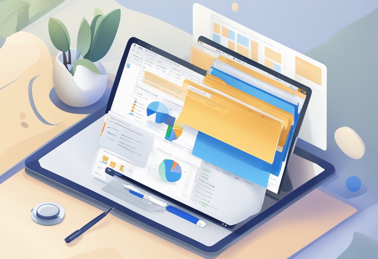 The Microsoft Outlook interface with sidebar moved to the bottom, showing the main content area and toolbar at the top