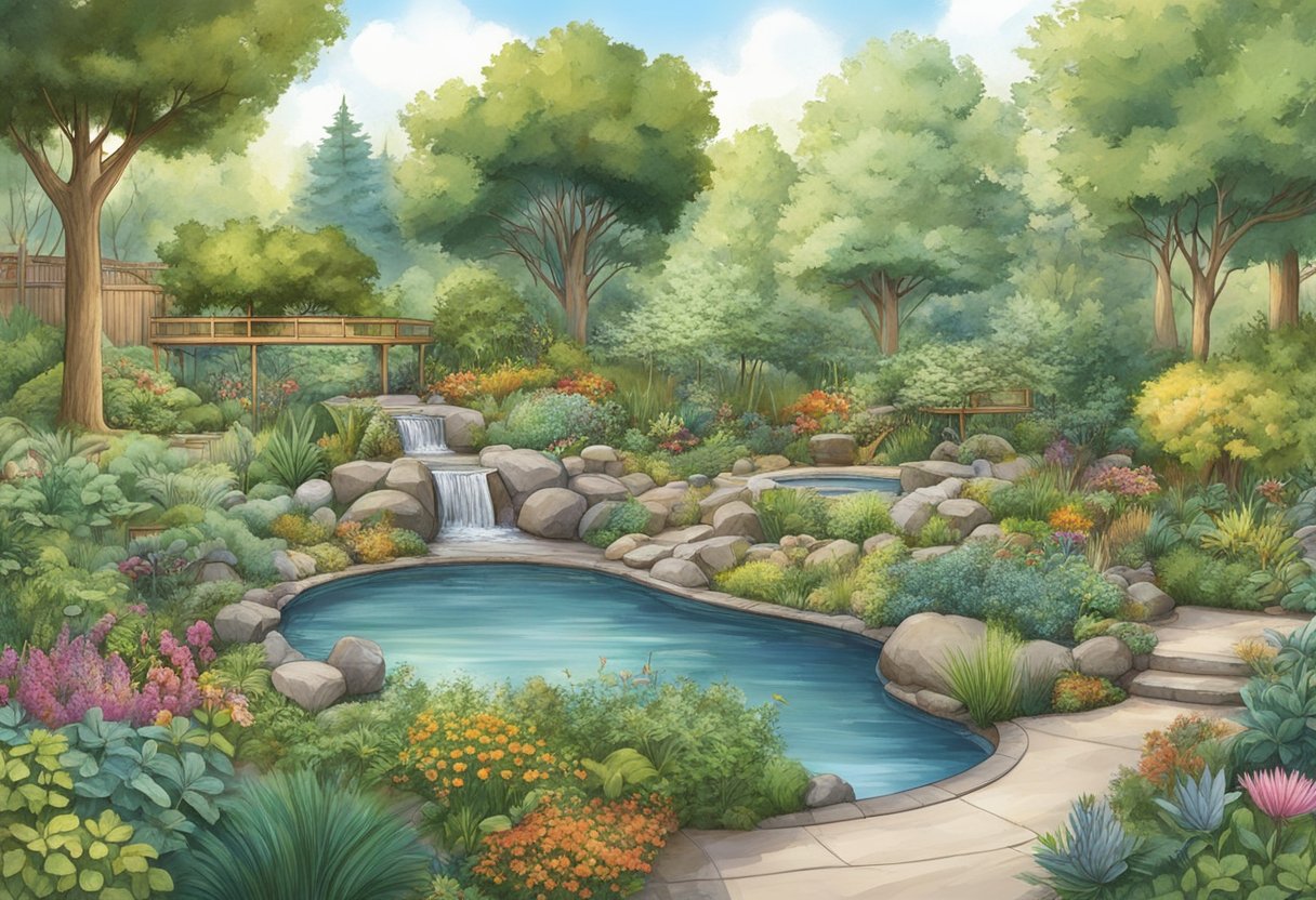 Backyard Ecology: A Guide to Unveiling the Wonders of Your Local Environment Ecology, Backyard Ecology, environment LearningMole A diverse backyard ecosystem with trees, shrubs, and various plant species. Birds, insects, and small mammals interact within the landscape