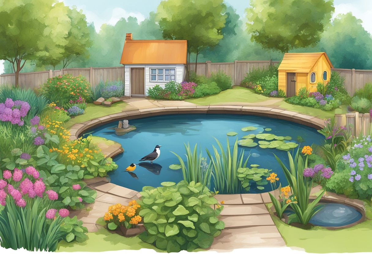 Backyard Ecology: A Guide to Unveiling the Wonders of Your Local Environment Ecology, Backyard Ecology, environment LearningMole A backyard with diverse plants, insects, and small animals. A birdhouse, compost bin, and a small pond. Trees and shrubs provide shelter and food