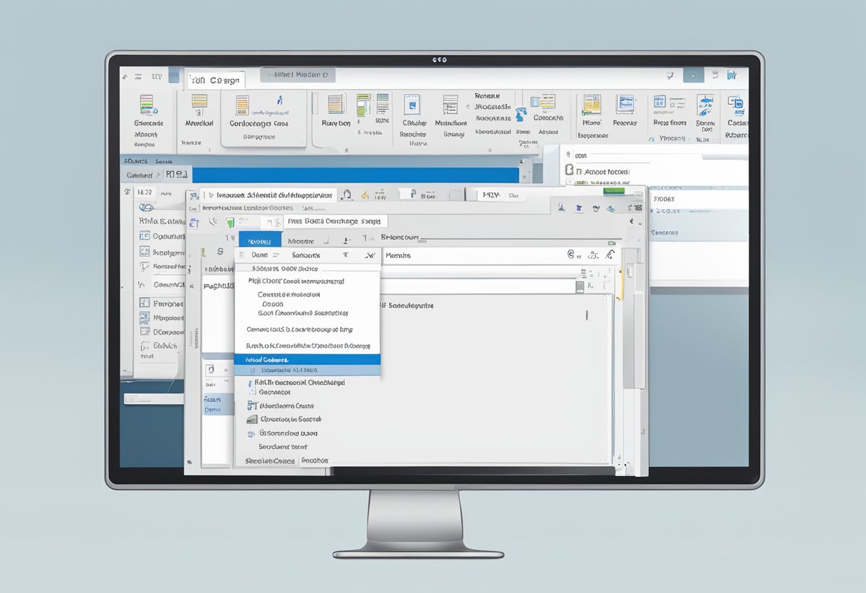 A computer screen displaying the Outlook interface with a cursor clicking on the "Mark All as Read" button