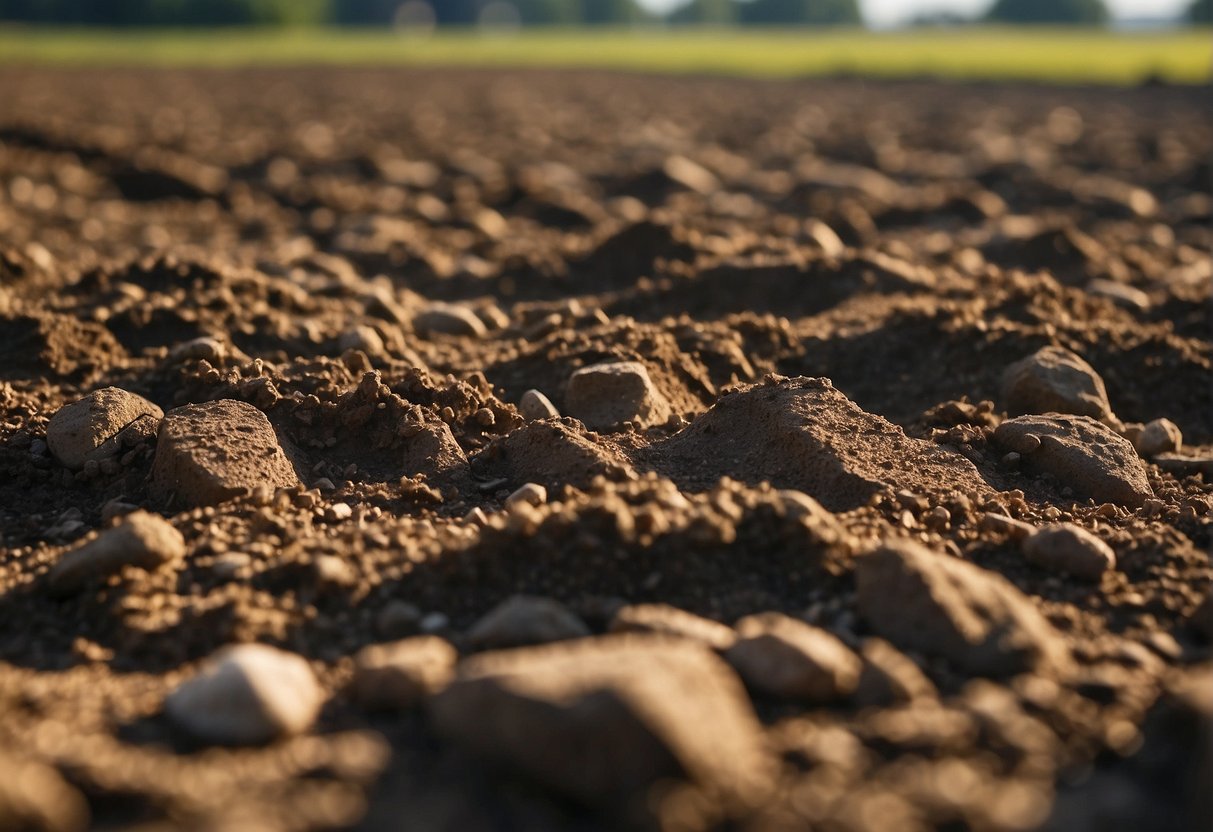 A landscape with leveled ground, compacted soil, and proper drainage for paver installation. No humans or body parts present