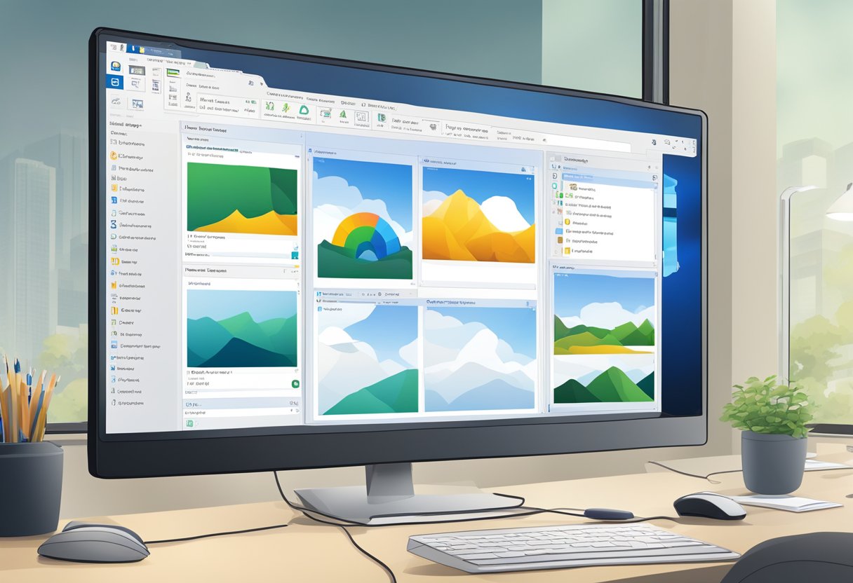 The Outlook interface is displayed on a computer screen. The "File" button is located at the top left corner of the window