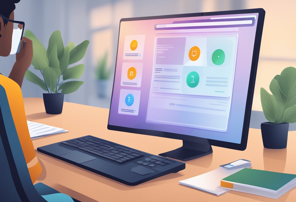 A computer screen with a muted Outlook notification icon while a Zoom meeting is in progress