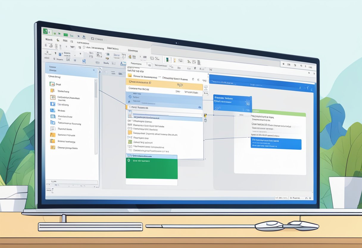 A computer screen displaying Outlook with a meeting invite open. The cursor hovers over the "copy" button as the user prepares to duplicate the invite