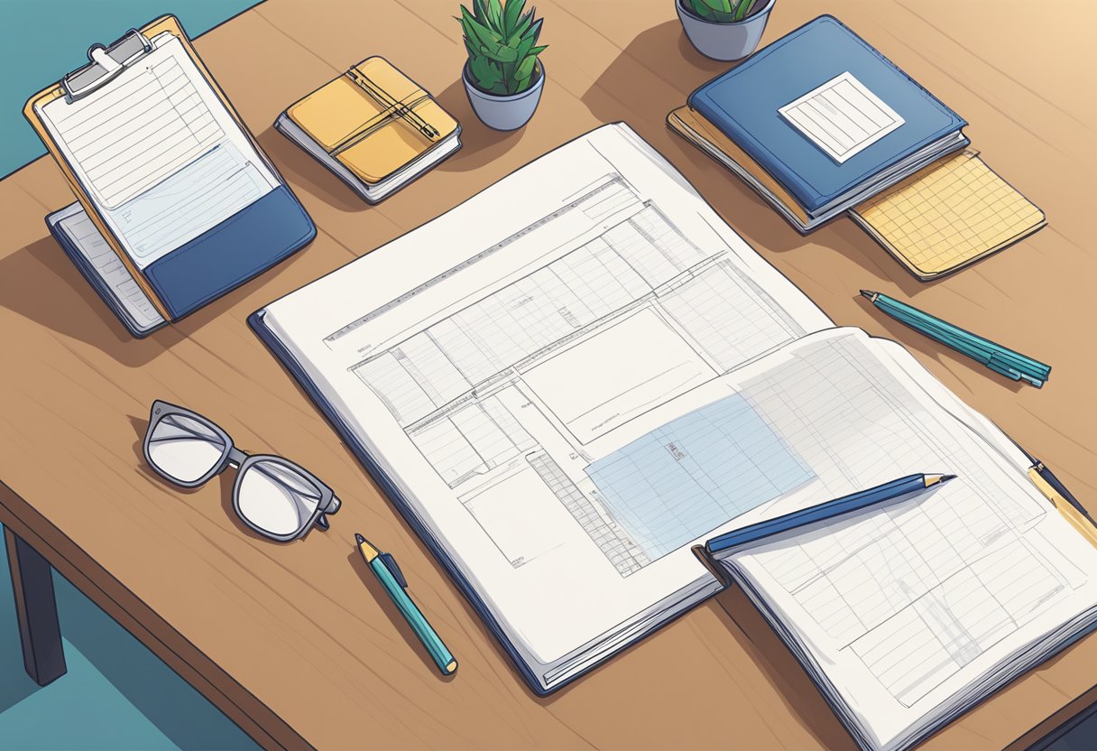 Aligning Lesson Plans with Curriculum Standards: A Guide for Teachers Lesson Plan,Curriculum LearningMole A teacher's lesson plan book open on a desk, with a curriculum standards document beside it, and a ruler measuring the alignment between the two